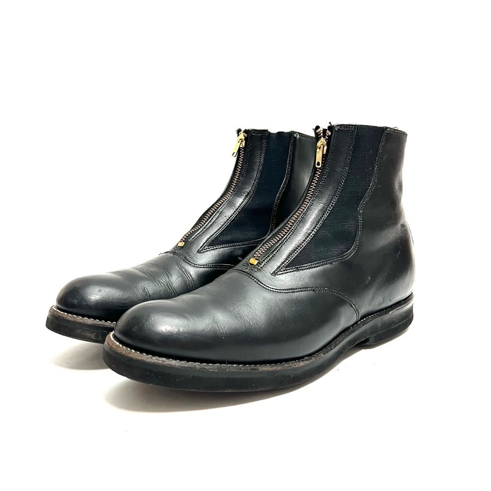 Vintage 1960s mens black leather custom made jodhpur riding Kroop boots